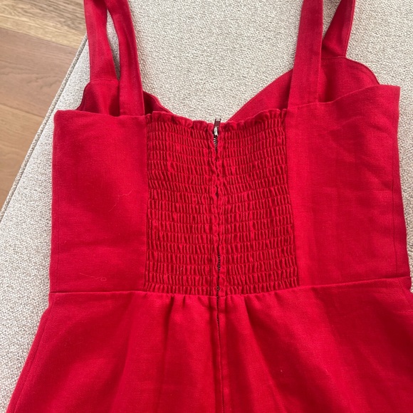 Reformation NWOT Finn Dress in Lipstick Size:2 - Picture 4 of 6